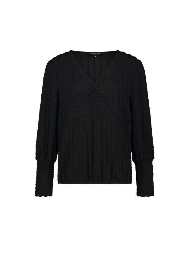 Tramontana Top Structure V-Neck 009000 Black