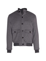 Profuomo OUTERW BMBR KNIT JACK L GREY Light grey