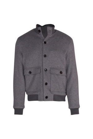 Profuomo OUTERW BMBR KNIT JACK L GREY Light grey
