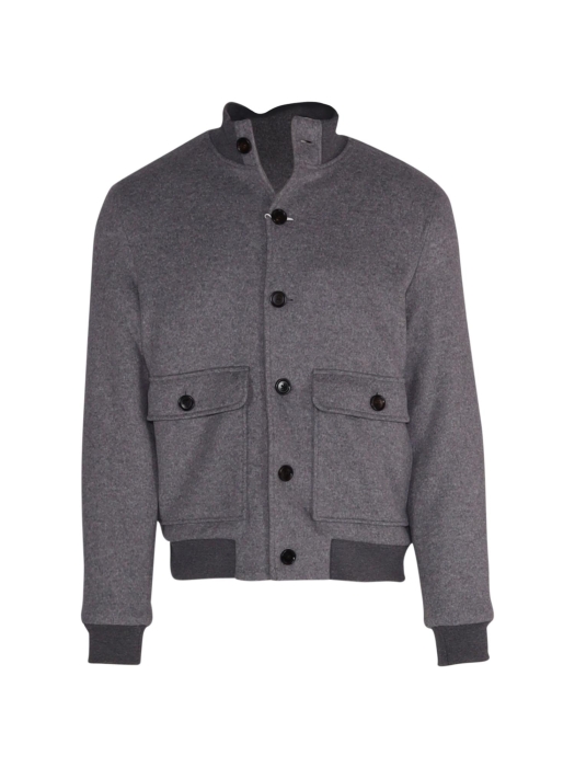 Profuomo OUTERW BMBR KNIT JACK L GREY Light grey