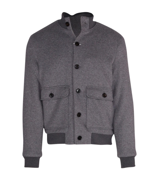 Profuomo OUTERW BMBR KNIT JACK L GREY Light grey
