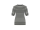 Studio Anneloes Luna stripe short slv pullover 9011 black/off white