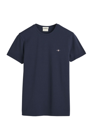Gant SLIM PIQUE SS T-SHIRT 433 EVENING BLUE