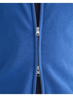 Gant CASUAL COTTON ZIP CARDIGAN 407 RICH BLUE