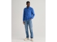 Gant CASUAL COTTON ZIP CARDIGAN 407 RICH BLUE