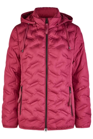 Lebek Jacke Stepp mit Kapuze 525 Wild berry