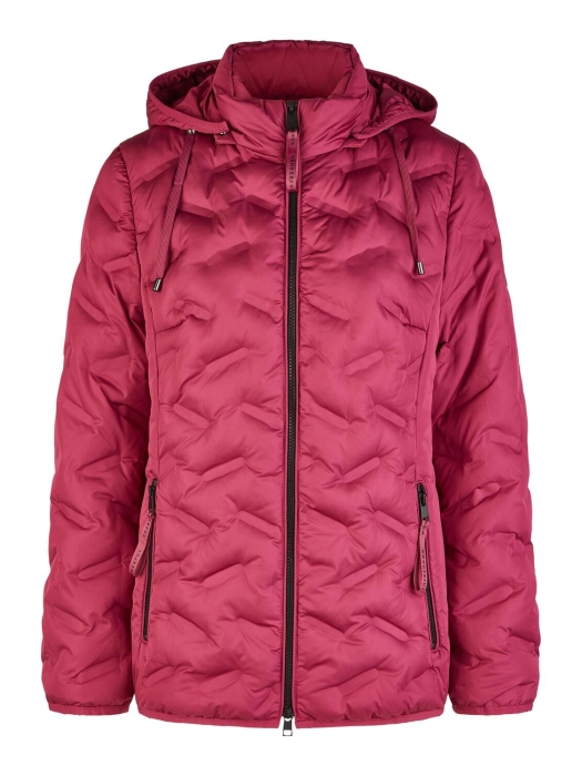 Lebek Jacke Stepp mit Kapuze 525 Wild berry