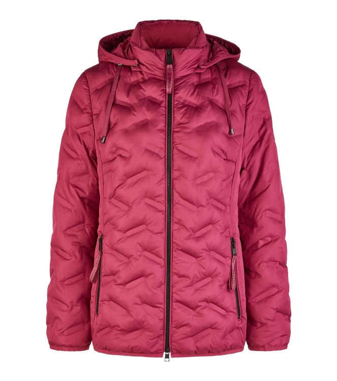 Lebek Jacke Stepp mit Kapuze 525 Wild berry