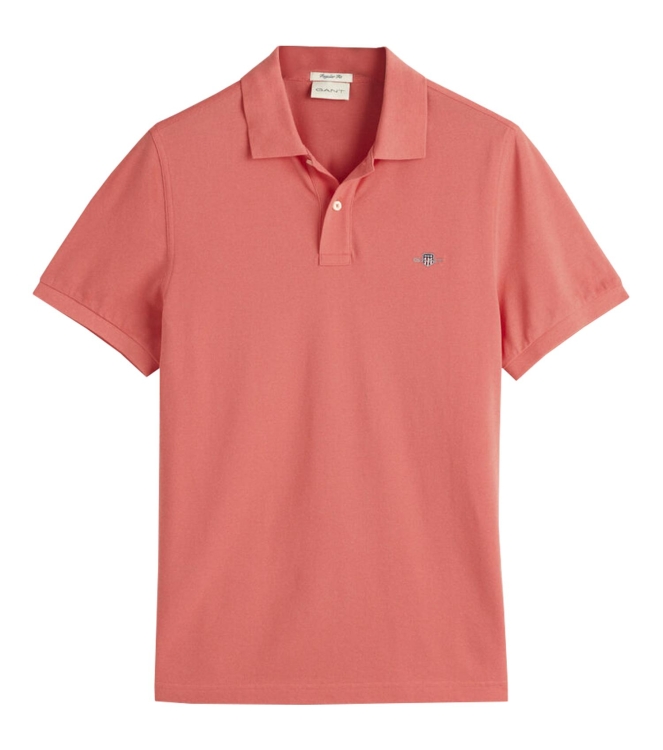 Gant REG SHIELD SS PIQUE POLO 628 SUNSET PINK