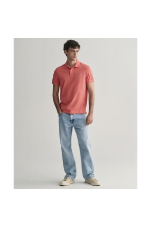 Gant REG SHIELD SS PIQUE POLO 628 SUNSET PINK