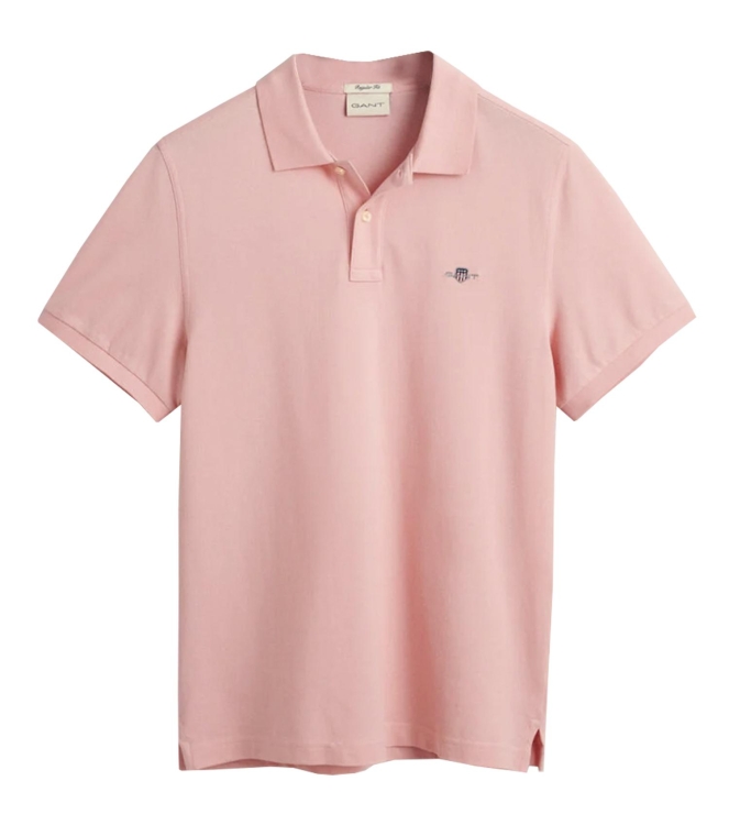 Gant REG SHIELD SS PIQUE POLO 671 BUBBELGUM PINK