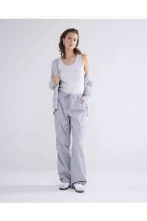 Summum Woman Rib tanktop cotton rib 810 Mist