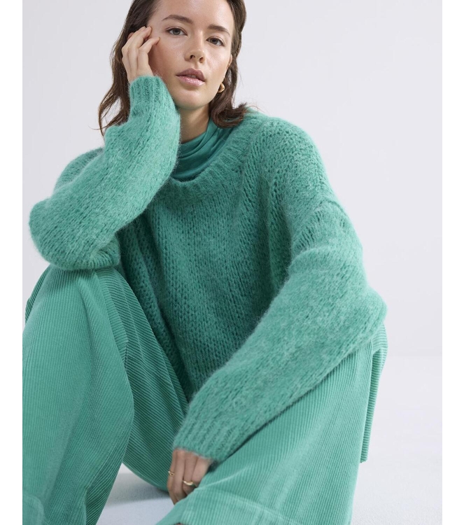 Summum Woman Sweater alpaca blend knit 624 Peacock