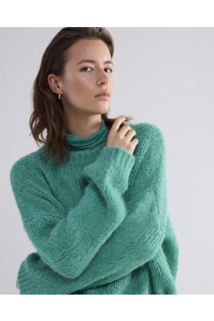 Summum Woman Sweater alpaca blend knit 624 Peacock