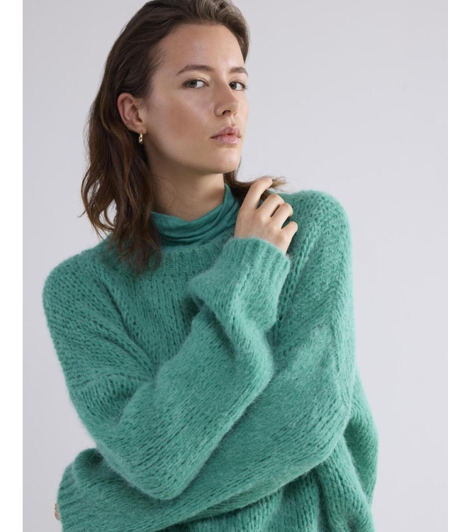 Summum Woman Sweater alpaca blend knit 624 Peacock