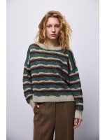 Summum Woman Sweater multi colour alpaca lurex knit 120 Multicolour