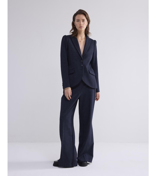 Summum Woman Blazer punto vintage stripe 495 Midnight blue