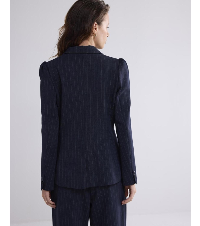 Summum Woman Blazer punto vintage stripe 495 Midnight blue