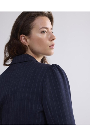 Summum Woman Blazer punto vintage stripe 495 Midnight blue