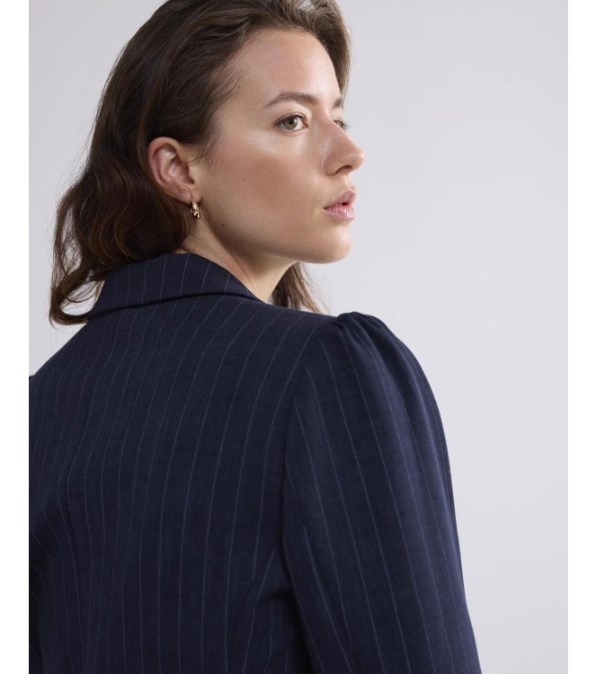 Summum Woman Blazer punto vintage stripe 495 Midnight blue