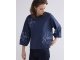 Summum Woman 3/4 sleeve sweatshirt Embellished Sweat 495 Midnight blue