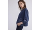 Summum Woman 3/4 sleeve sweatshirt Embellished Sweat 495 Midnight blue