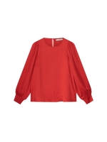 Summum Woman Top long sleeves silky touch 333 True Red