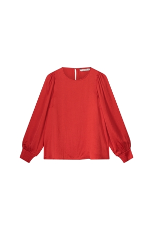 Summum Woman Top long sleeves silky touch 333 True Red