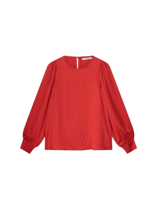 Summum Woman Top long sleeves silky touch 333 True Red