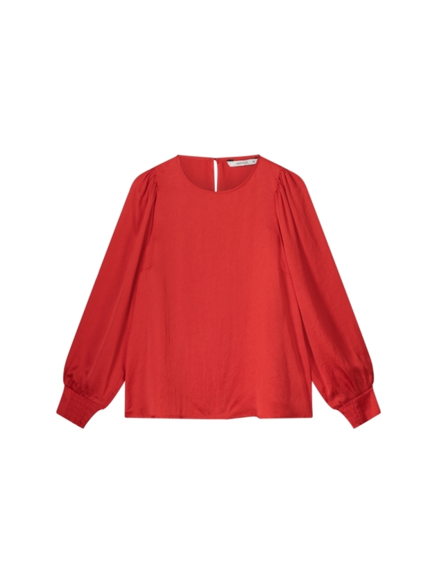 Summum Woman Top long sleeves silky touch 333 True Red