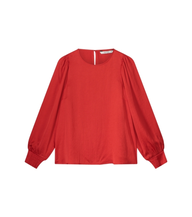 Summum Woman Top long sleeves silky touch 333 True Red