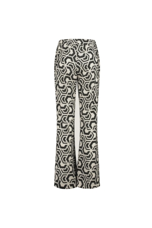 Expresso Casual trousers graffic black/ecru dessin EX900 Black