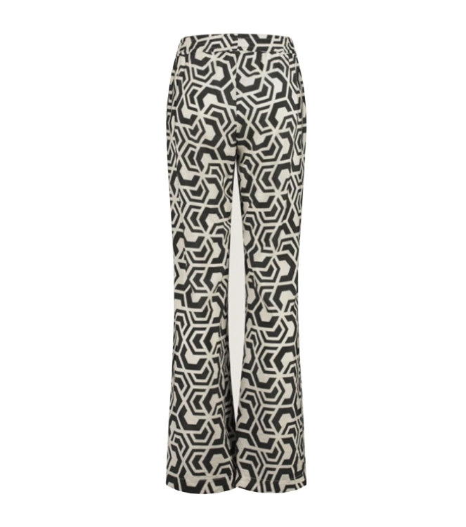 Expresso Casual trousers graffic black/ecru dessin EX900 Black