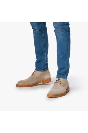 Floris van Bommel Floris Casual Taupe Suede Taupe
