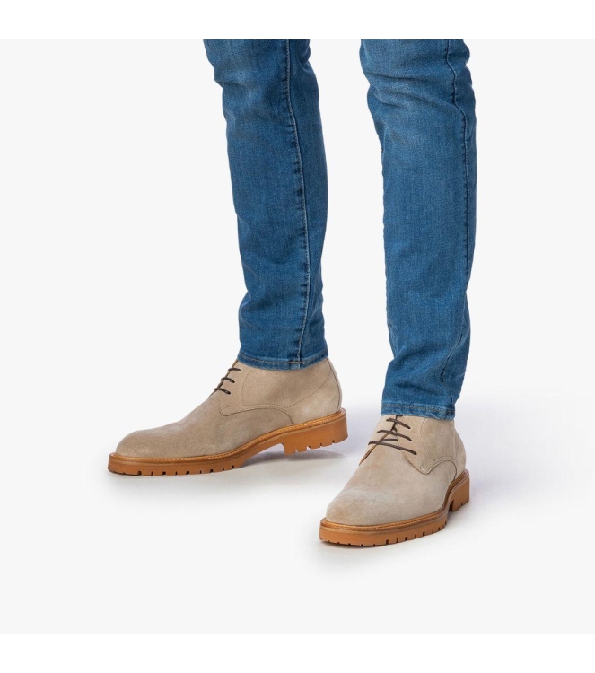 Floris van Bommel Floris Casual Taupe Suede Taupe