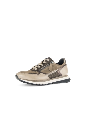 Gabor Velour/Nappa/Met. 34 farro/noce/bronce