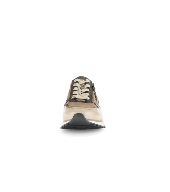 Gabor Velour/Nappa/Met. 34 farro/noce/bronce