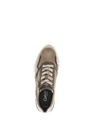 Gabor Velour/Nappa/Met. 34 farro/noce/bronce