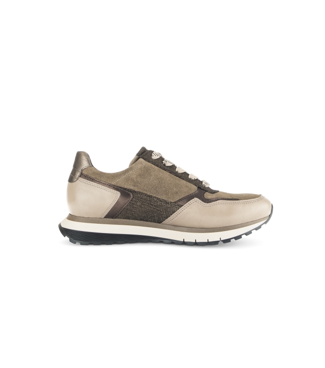 Gabor Velour/Nappa/Met. 34 farro/noce/bronce