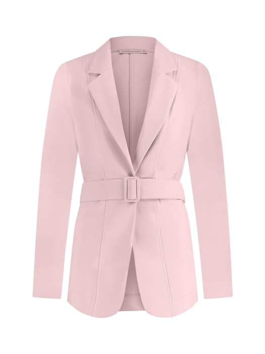 Studio Anneloes Jade bonded buckle blazer 1900 Pale pink