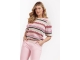 Studio Anneloes Amabel stripe pullover 1155 off white/fuchsia
