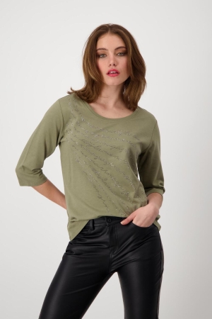 Monari Pullover 622 green tea