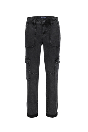 Red Button Cargo black denim Black