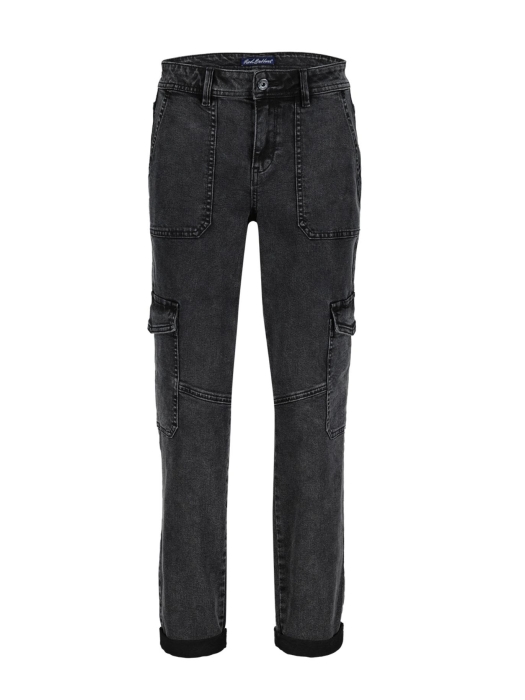 Red Button Cargo black denim Black