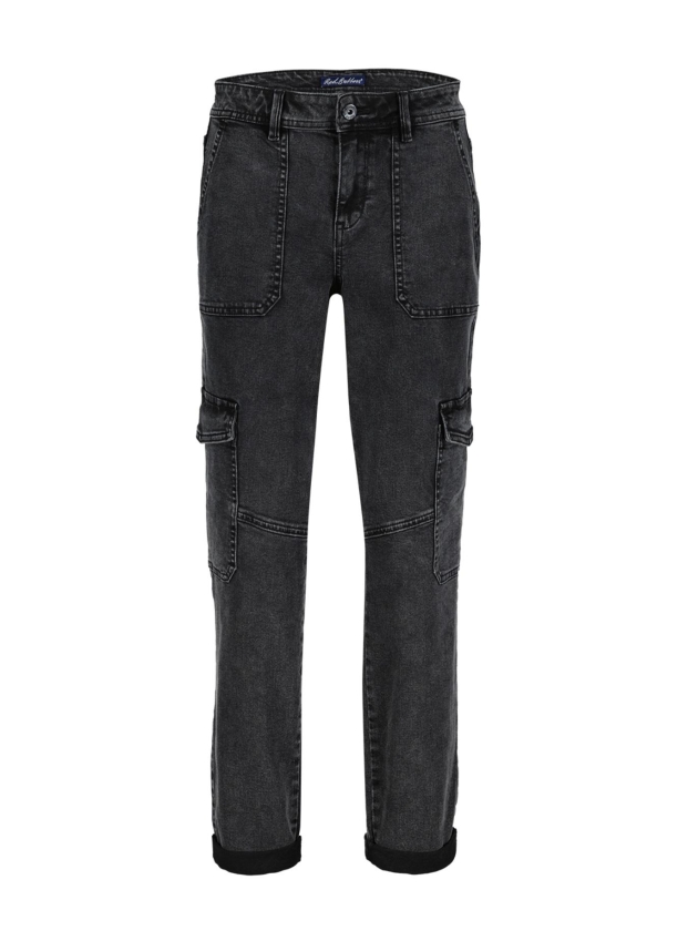 Red Button Cargo black denim Black