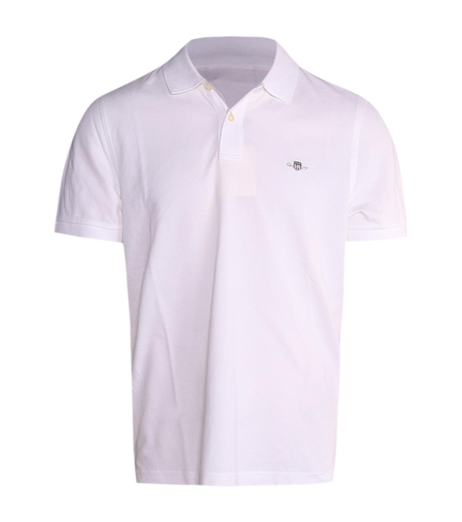 Gant REG SHIELD SS PIQUE POLO 110 WHITE