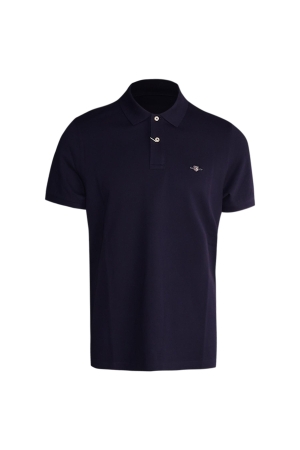 Gant REG SHIELD SS PIQUE POLO 433 EVENING BLUE
