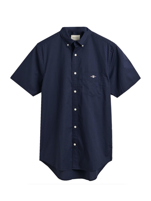 Gant REG POPLIN SS SHIRT 410 MARINE
