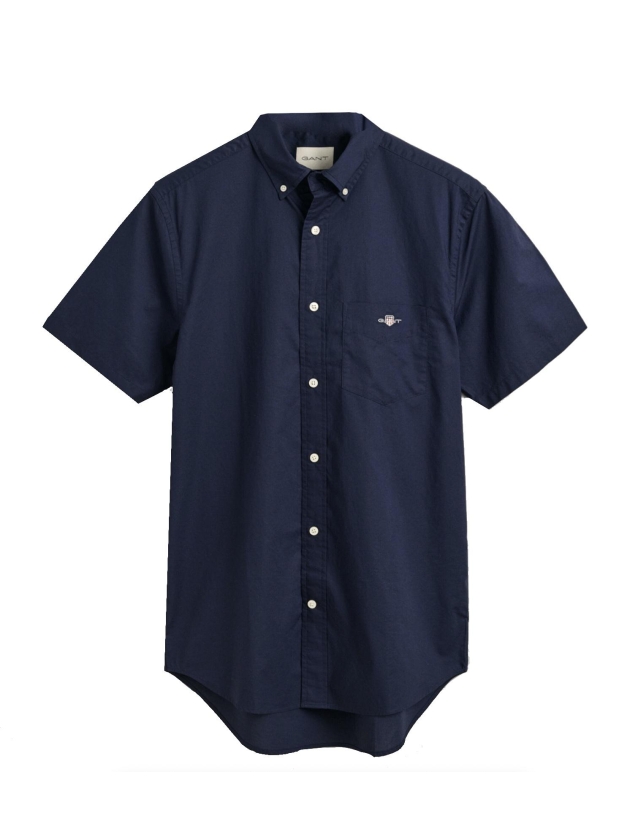Gant REG POPLIN SS SHIRT 410 MARINE
