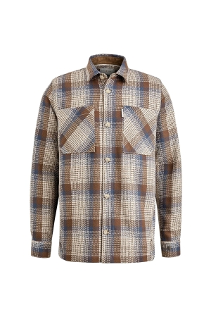 Cast Iron Long Sleeve Shirt Heavy Check 8063 Patridge